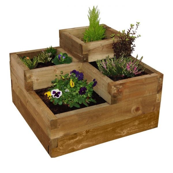 Hartwood Tiered Raised Bed | Sheds.co.uk