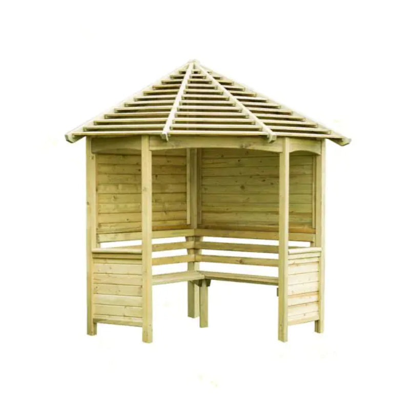 Hartwood Venetian Corner Arbour Seat | Sheds.co.uk