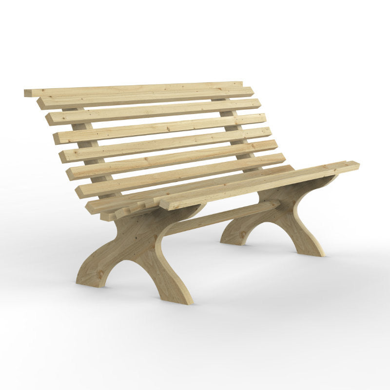 Hartwood Wooden Slatted 5' Garden Bench | Sheds.co.uk