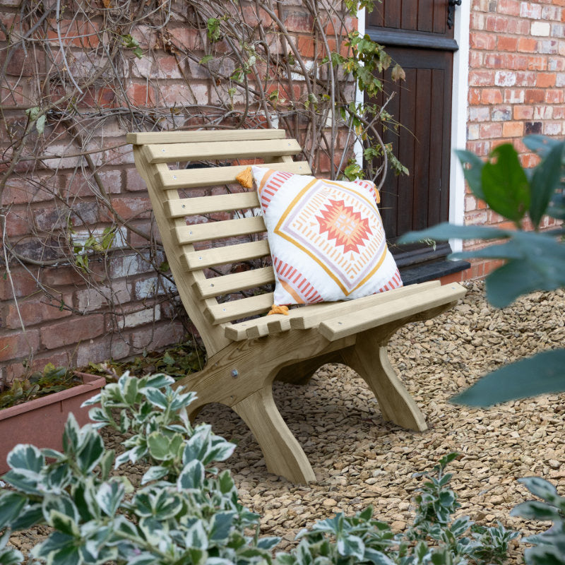 Hartwood Wooden Slatted Garden Chair | Sheds.co.uk