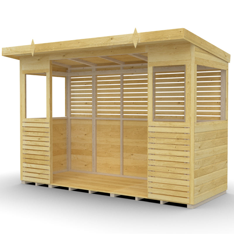 Holt 10' x 4' Pressure Treated Outdoor Kitchen Barbecue Shelter | Sheds.co.uk
