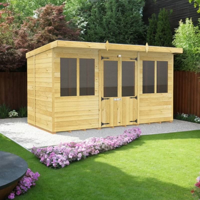 Holt 12' x 8' Alexander Pressure Treated Summer House | Sheds.co.uk
