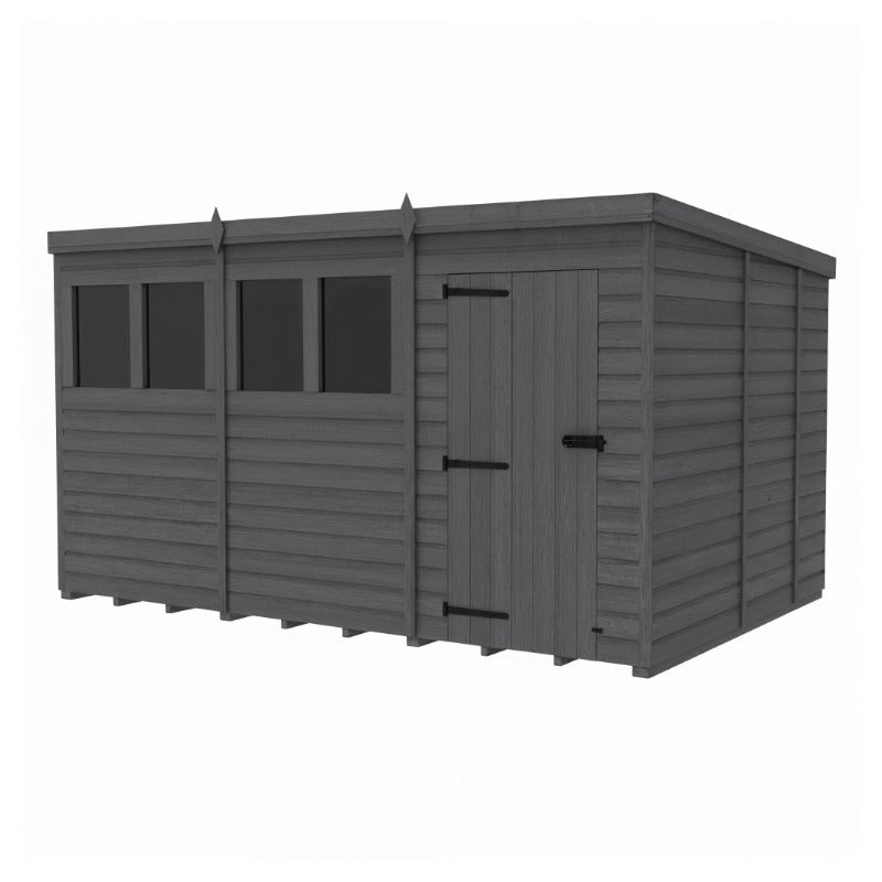 Holt 12' x 9' Modular Composite Pent Shed | Sheds.co.uk