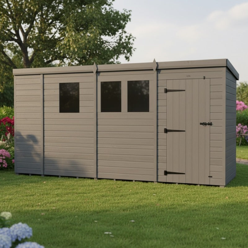 Holt 13' x 4' Modular Composite Pent Shed | Sheds.co.uk