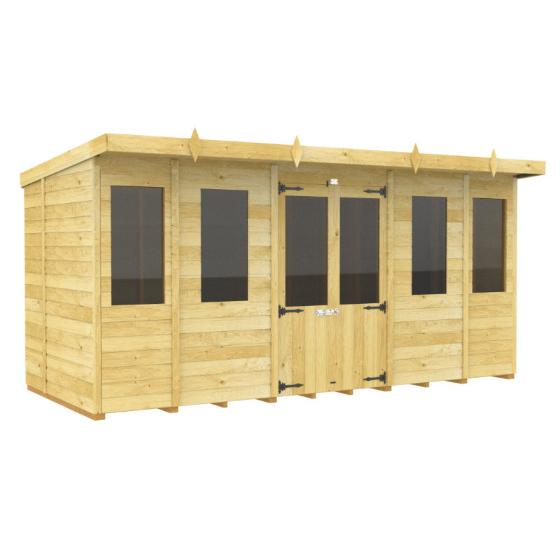 Holt 14' x 8' Alexander Pressure Treated Summer House | Sheds.co.uk
