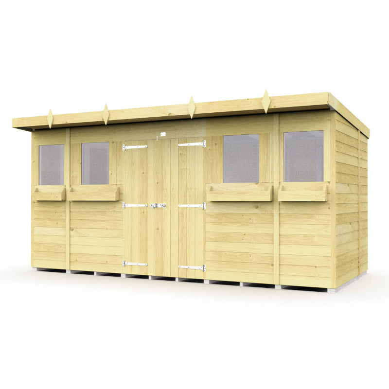 Holt 14' x 8' Handsworth Pressure Treated Summer Shed | Sheds.co.uk