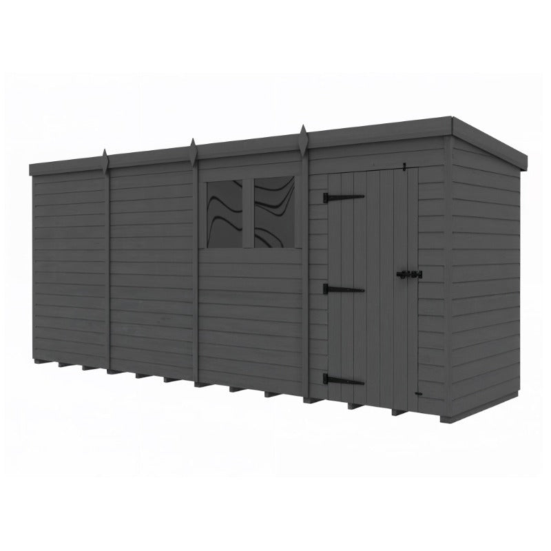 Holt 16' x 4' Modular Composite Pent Shed | Sheds.co.uk