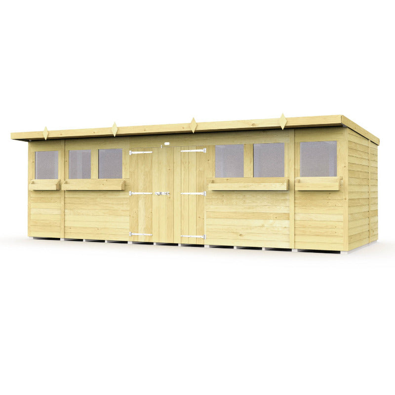 Holt 16' x 8' Handsworth Pressure Treated Summer Shed | Sheds.co.uk