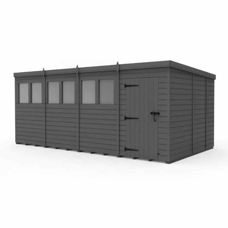 Holt 16' x 8' Modular Composite Pent Shed | Sheds.co.uk