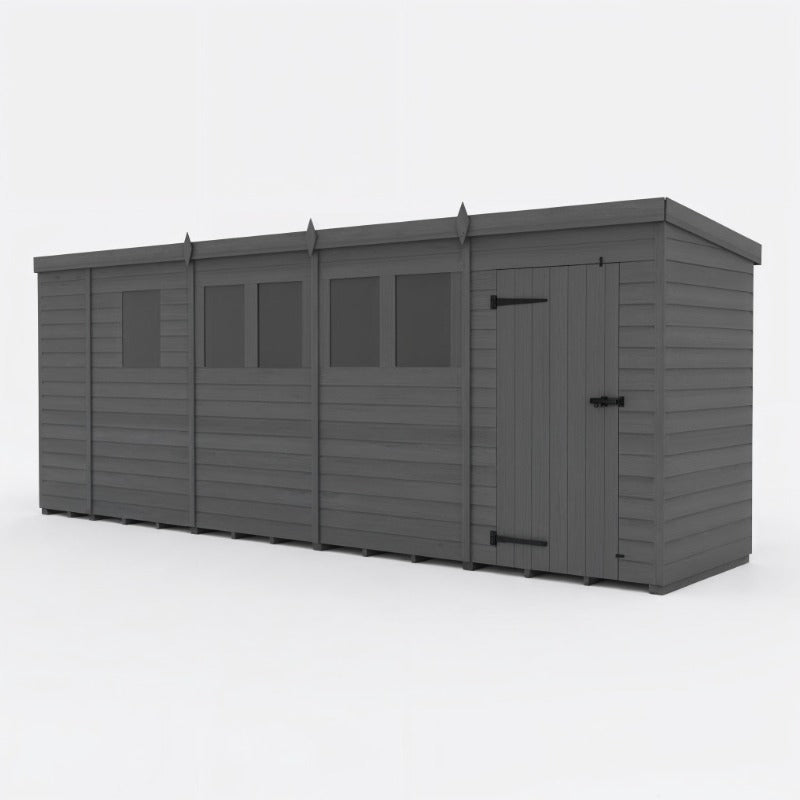 Holt 17' x 4' Modular Composite Pent Shed | Sheds.co.uk