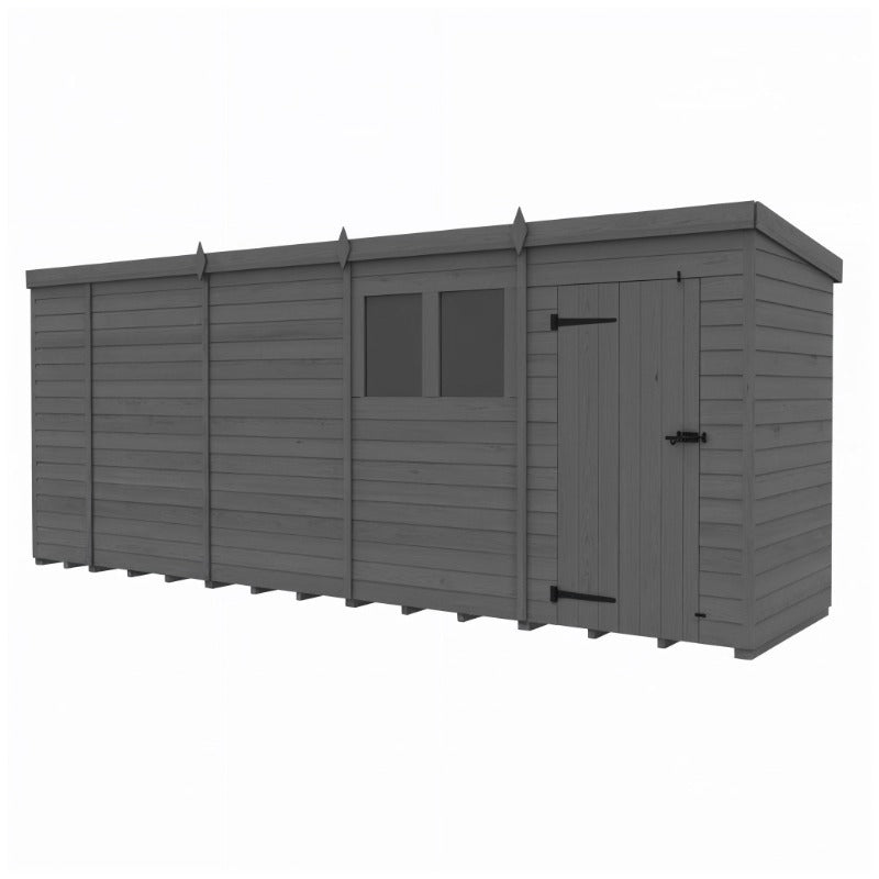 Holt 18' x 4' Modular Composite Pent Shed | Sheds.co.uk