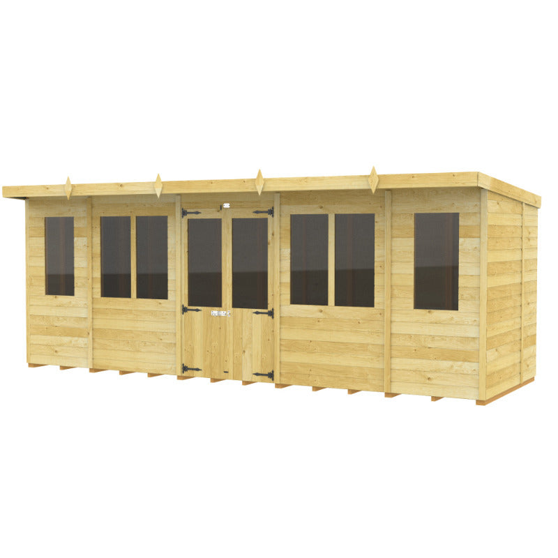 Holt 18' x 7' Alexander Pressure Treated Summer House | Sheds.co.uk