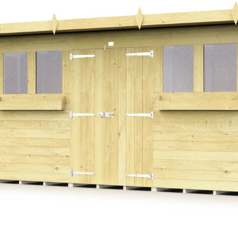 Holt 18' x 7' Handsworth Pressure Treated Summer Shed | Sheds.co.uk
