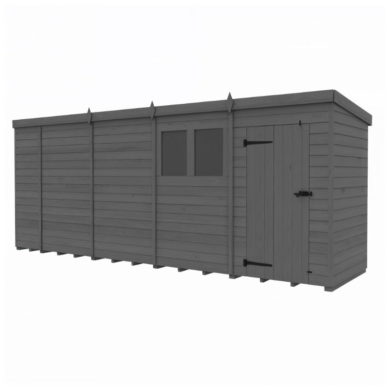 Holt 19' x 4' Modular Composite Pent Shed | Sheds.co.uk
