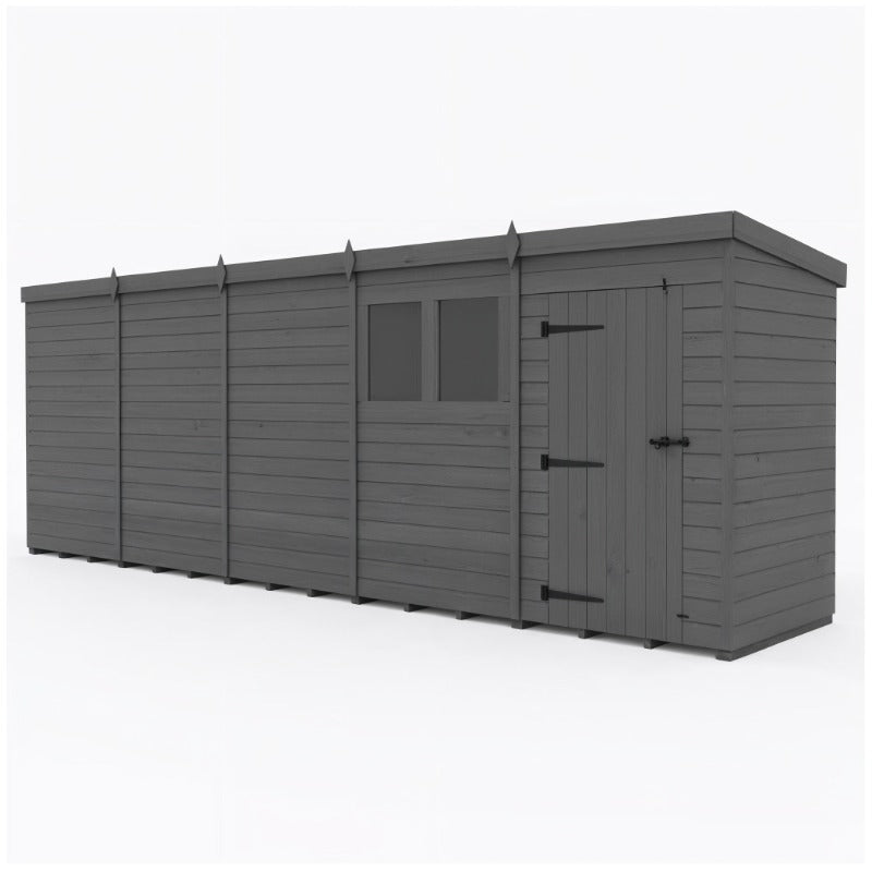 Holt 20' x 4' Modular Composite Pent Shed | Sheds.co.uk