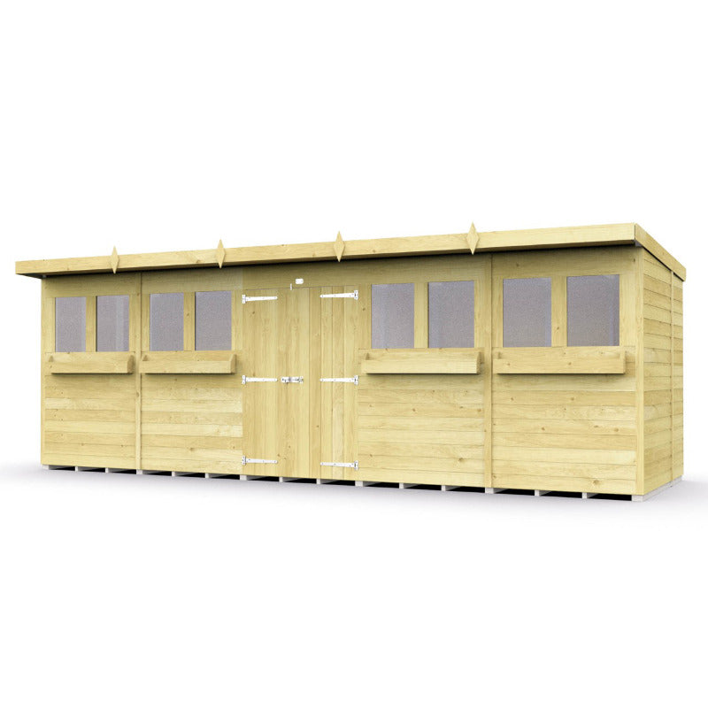 Holt 20' x 6' Handsworth Pressure Treated Summer Shed | Sheds.co.uk