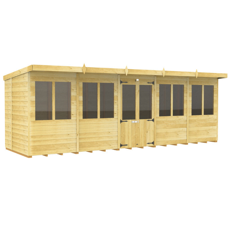Holt 20' x 7' Alexander Pressure Treated Summer House | Sheds.co.uk