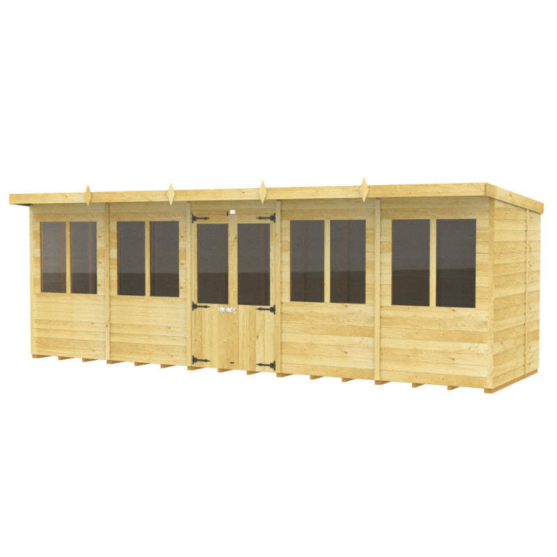 Holt 20' x 8' Alexander Pressure Treated Summer House | Sheds.co.uk