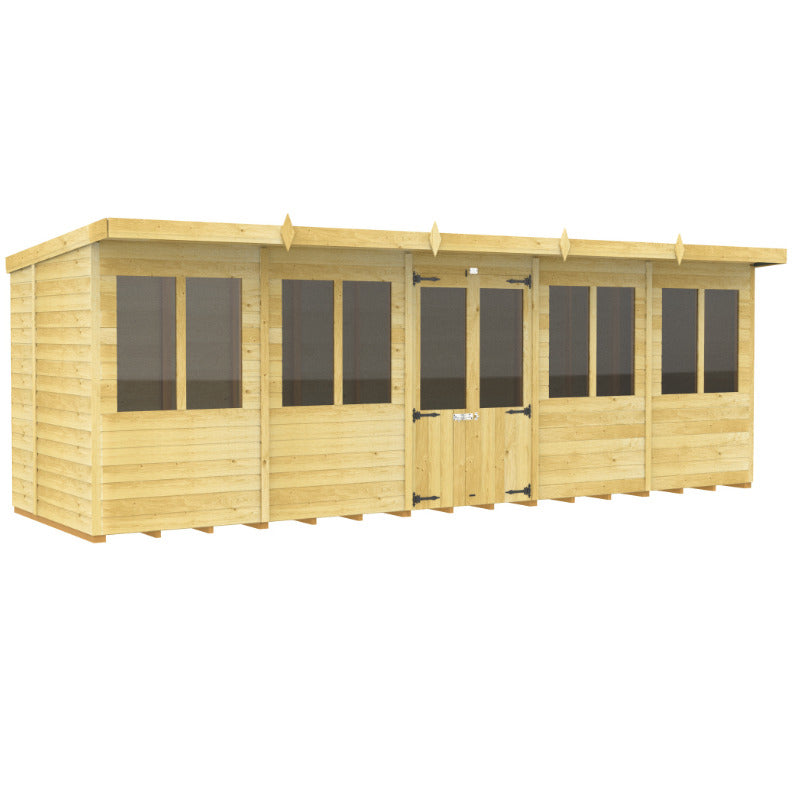 Holt 20' x 8' Alexander Pressure Treated Summer House | Sheds.co.uk