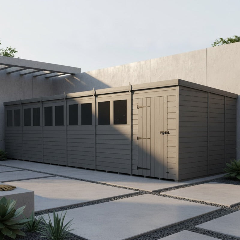 Holt 20' x 8' Modular Composite Pent Shed | Sheds.co.uk