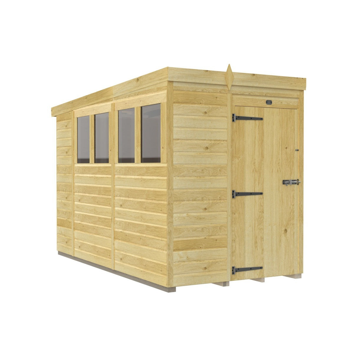Holt 5' x 10' Pressure Treated Shiplap Modular Pent Shed | Sheds.co.uk