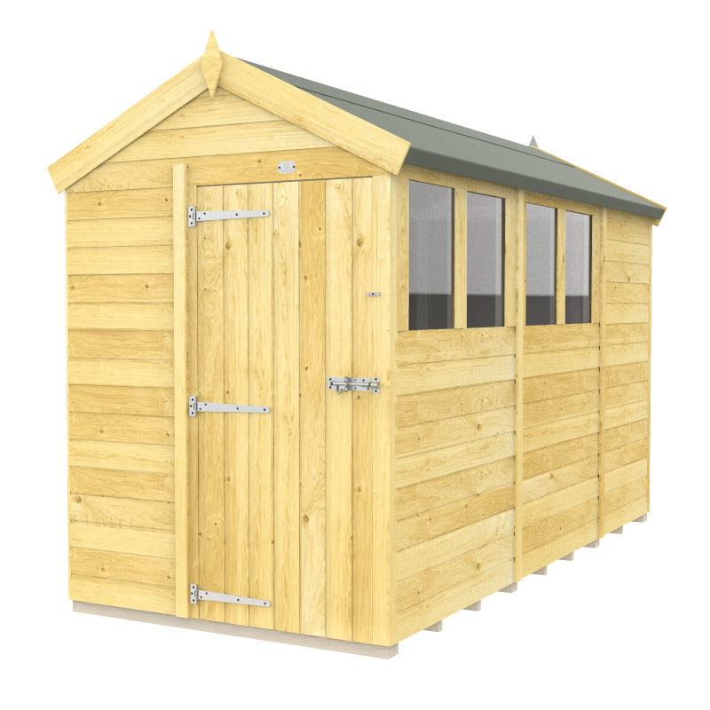 Holt 5' x 11' Pressure Treated Shiplap Modular Apex Shed | Sheds.co.uk