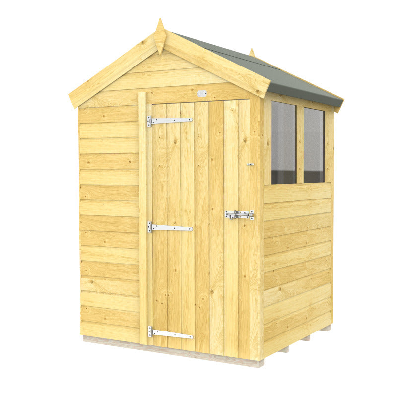 Holt 5' x 4' Pressure Treated Shiplap Modular Apex Shed | Sheds.co.uk