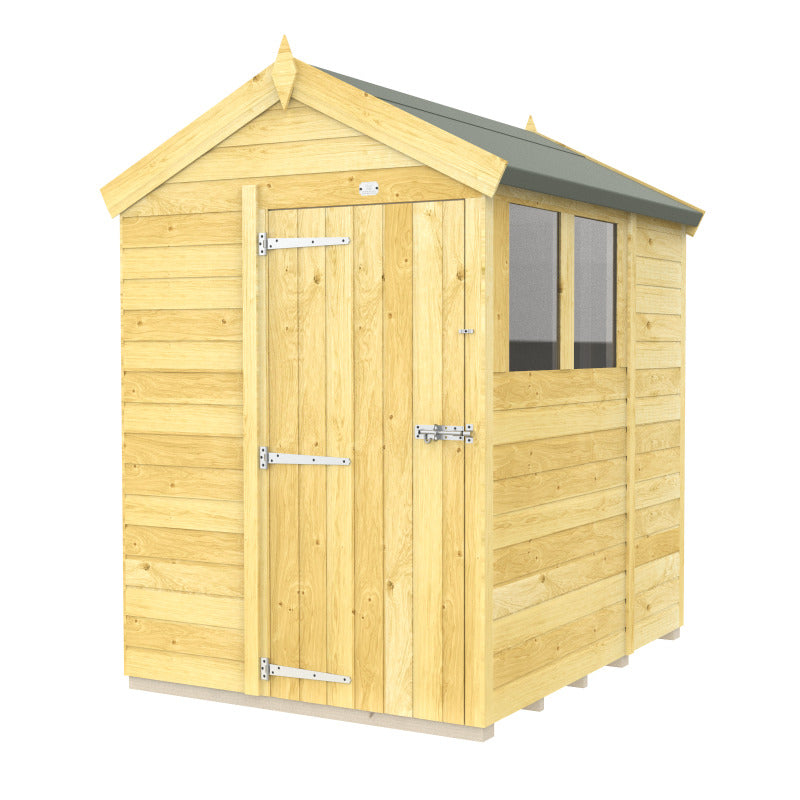 Holt 5' x 6' Pressure Treated Shiplap Modular Apex Shed | Sheds.co.uk