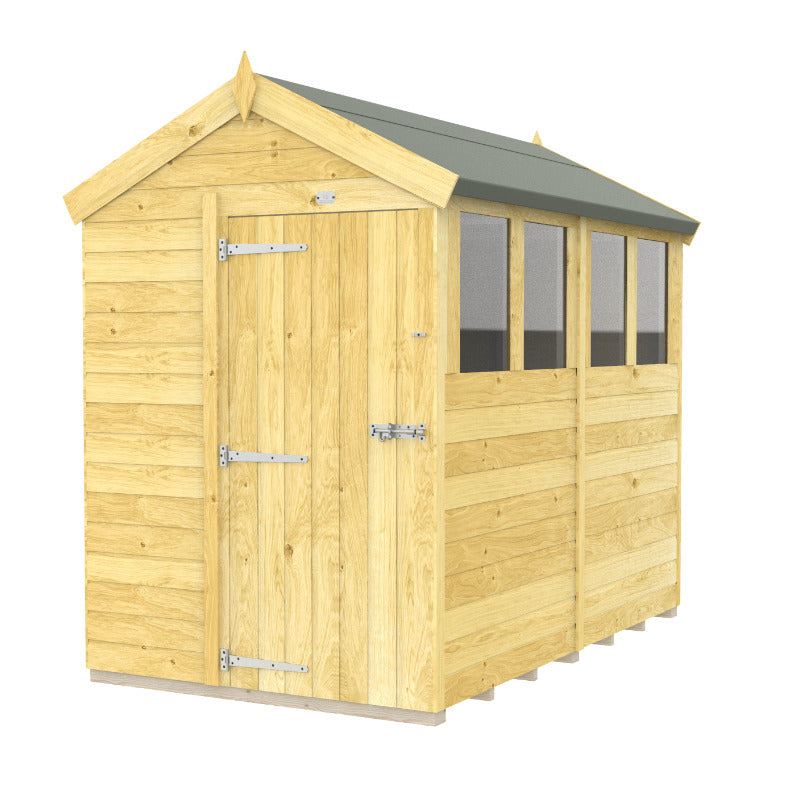 Holt 5' x 8' Pressure Treated Shiplap Modular Apex Shed | Sheds.co.uk