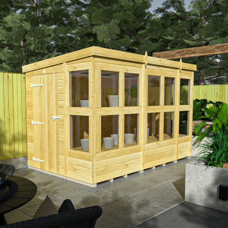 Holt 10' x 6' Pressure Treated Shiplap Modular Pent Potting Shed | Sheds.co.uk
