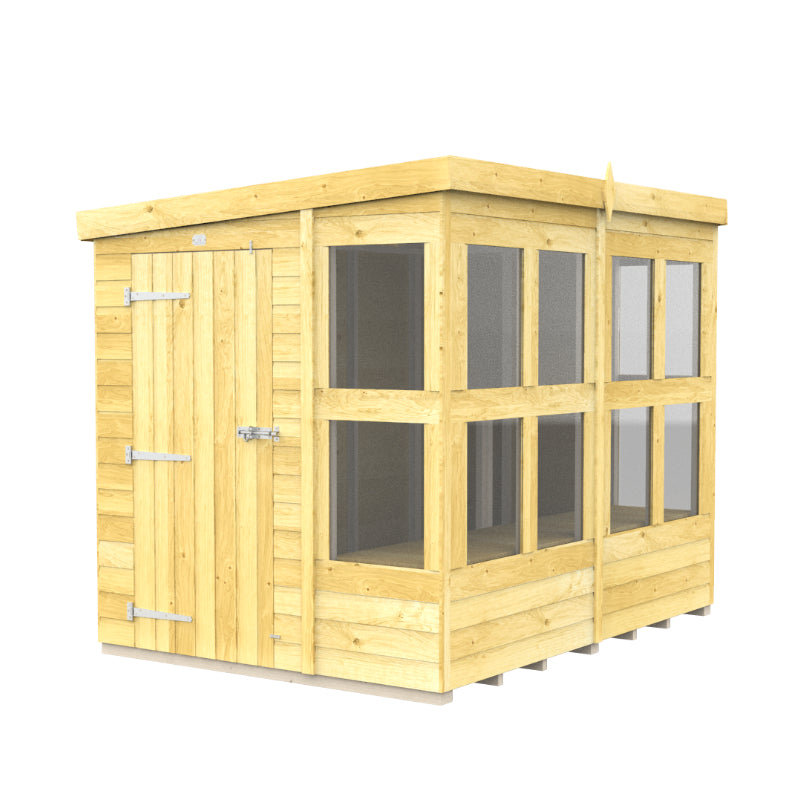 Holt 8' x 6' Pressure Treated Shiplap Modular Pent Potting Shed | Sheds.co.uk
