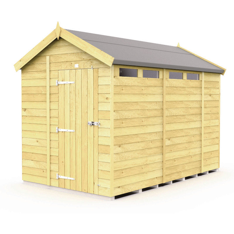 Holt 6' x 11' Pressure Treated Shiplap Modular Apex Security Shed | Sheds.co.uk