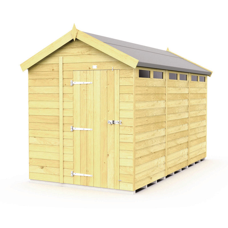 Holt 6' x 12' Pressure Treated Shiplap Modular Apex Security Shed | Sheds.co.uk