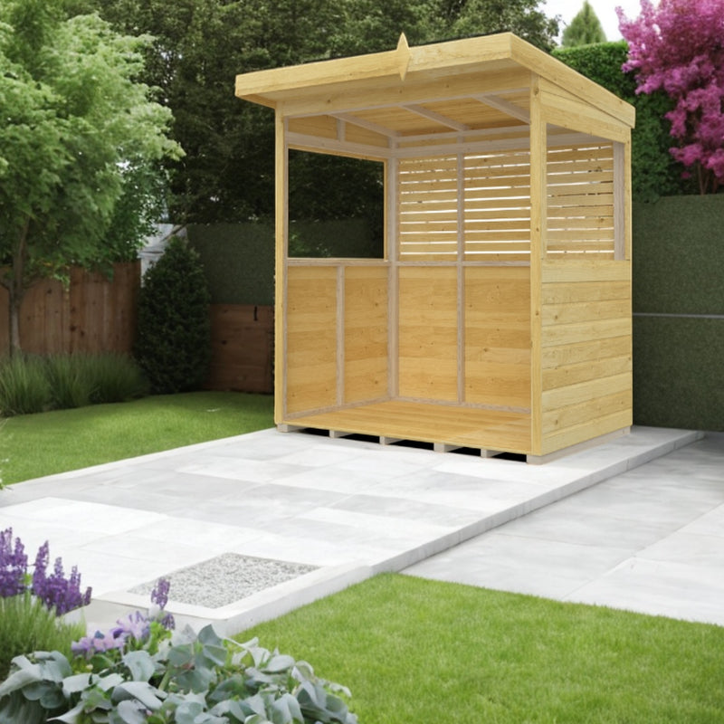 Holt 6' x 4' Pressure Treated Outdoor Kitchen Barbecue Shelter | Sheds.co.uk