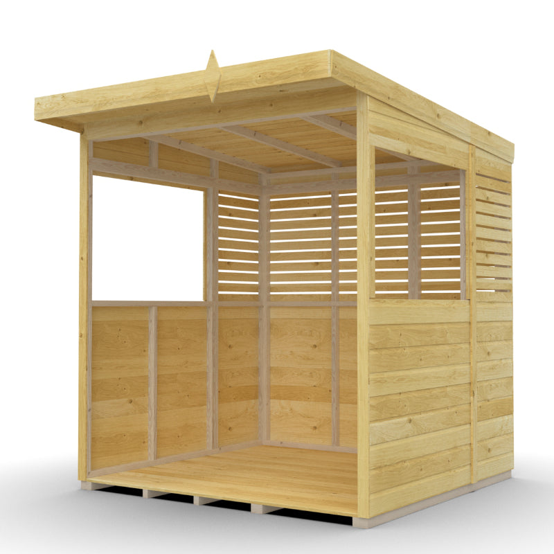 Holt 6' x 6' Pressure Treated Outdoor Kitchen Barbecue Shelter | Sheds.co.uk