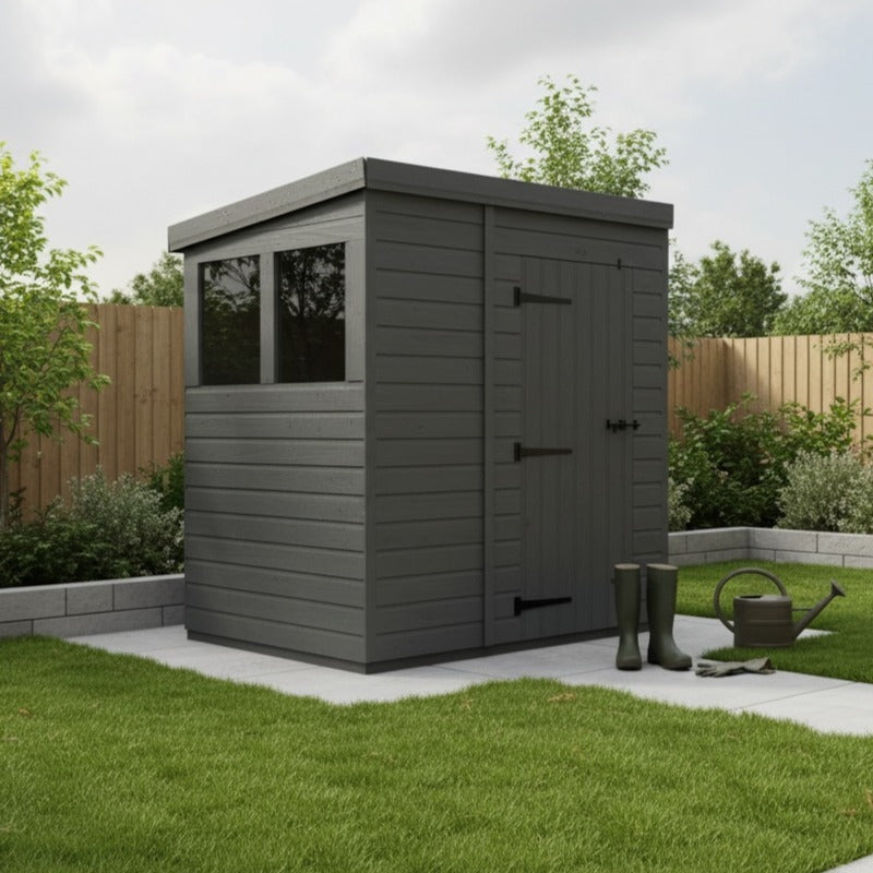 Holt 7' x 4' Modular Composite Pent Shed | Sheds.co.uk