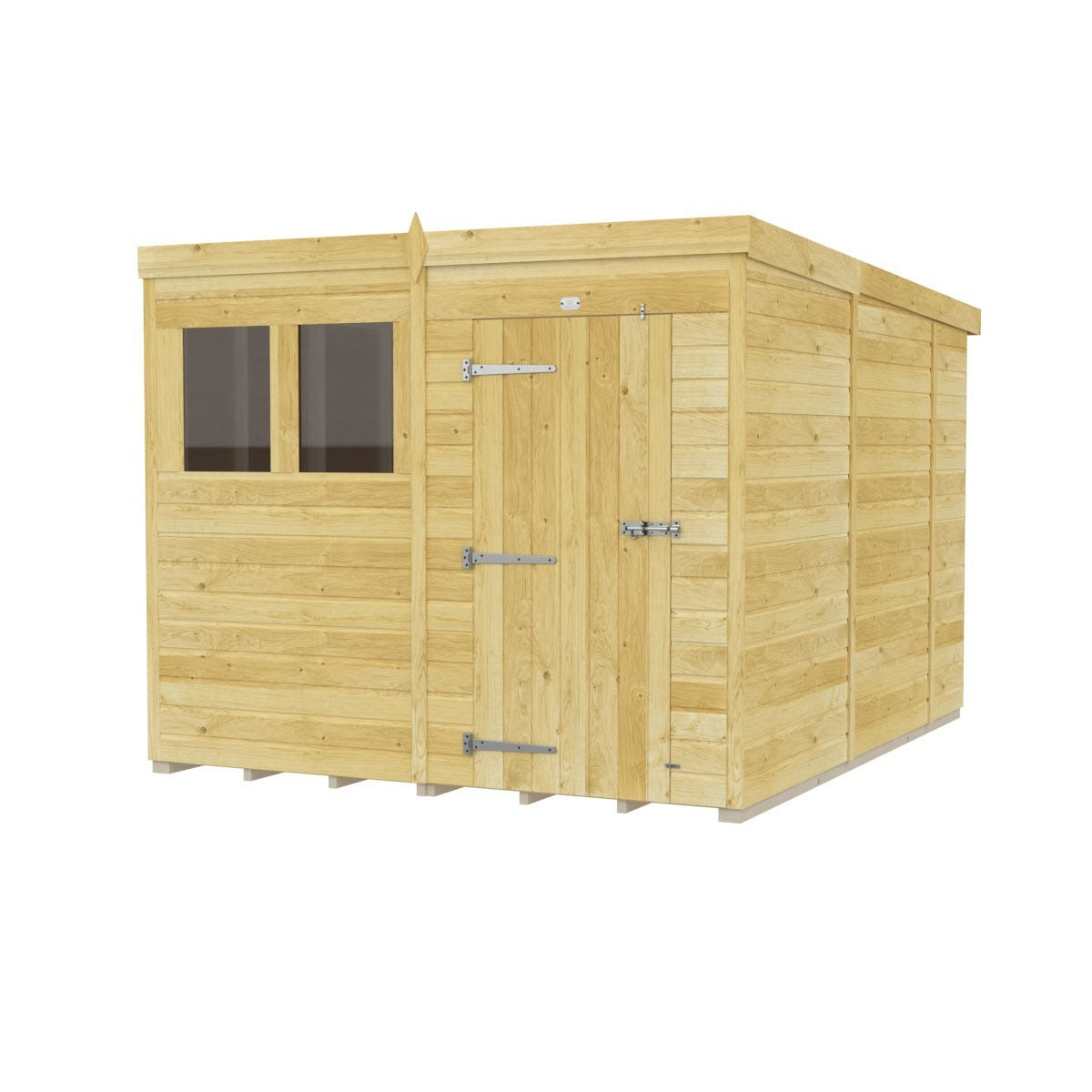 Holt 8' x 10' Pressure Treated Shiplap Modular Pent Shed | Sheds.co.uk