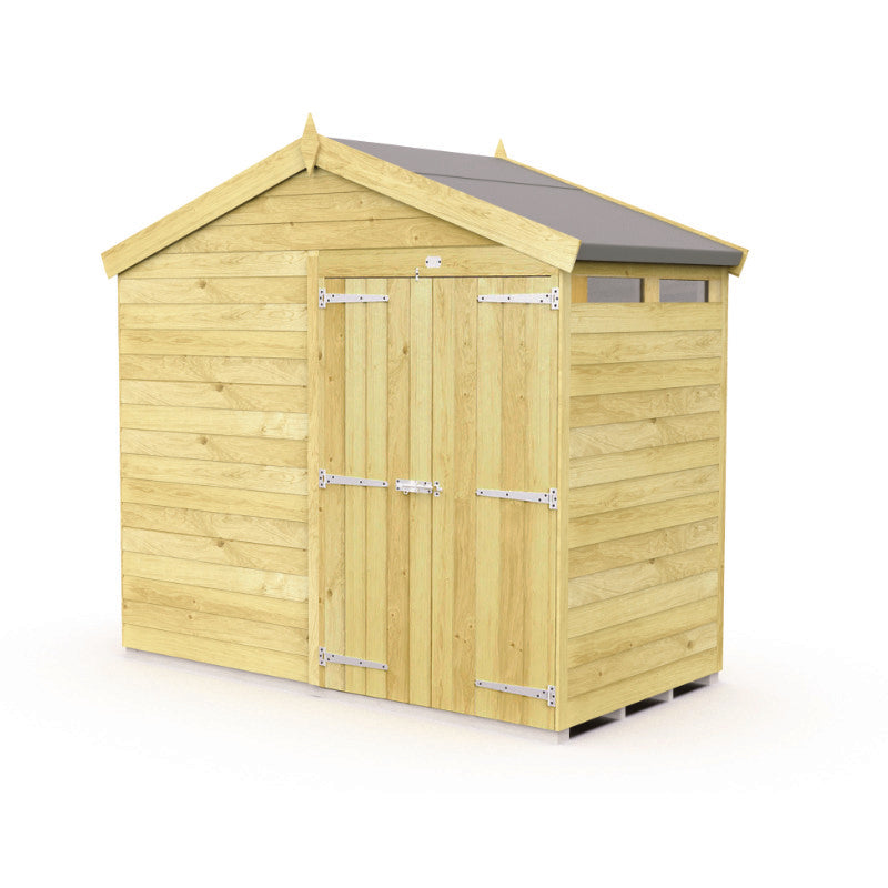 Holt 8' x 4' Pressure Treated Shiplap Modular Apex Security Shed | Sheds.co.uk