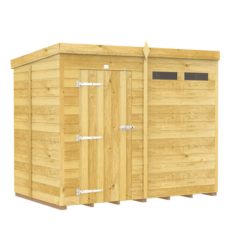 Holt 8' x 5' Pressure Treated Shiplap Modular Pent Security Shed | Sheds.co.uk