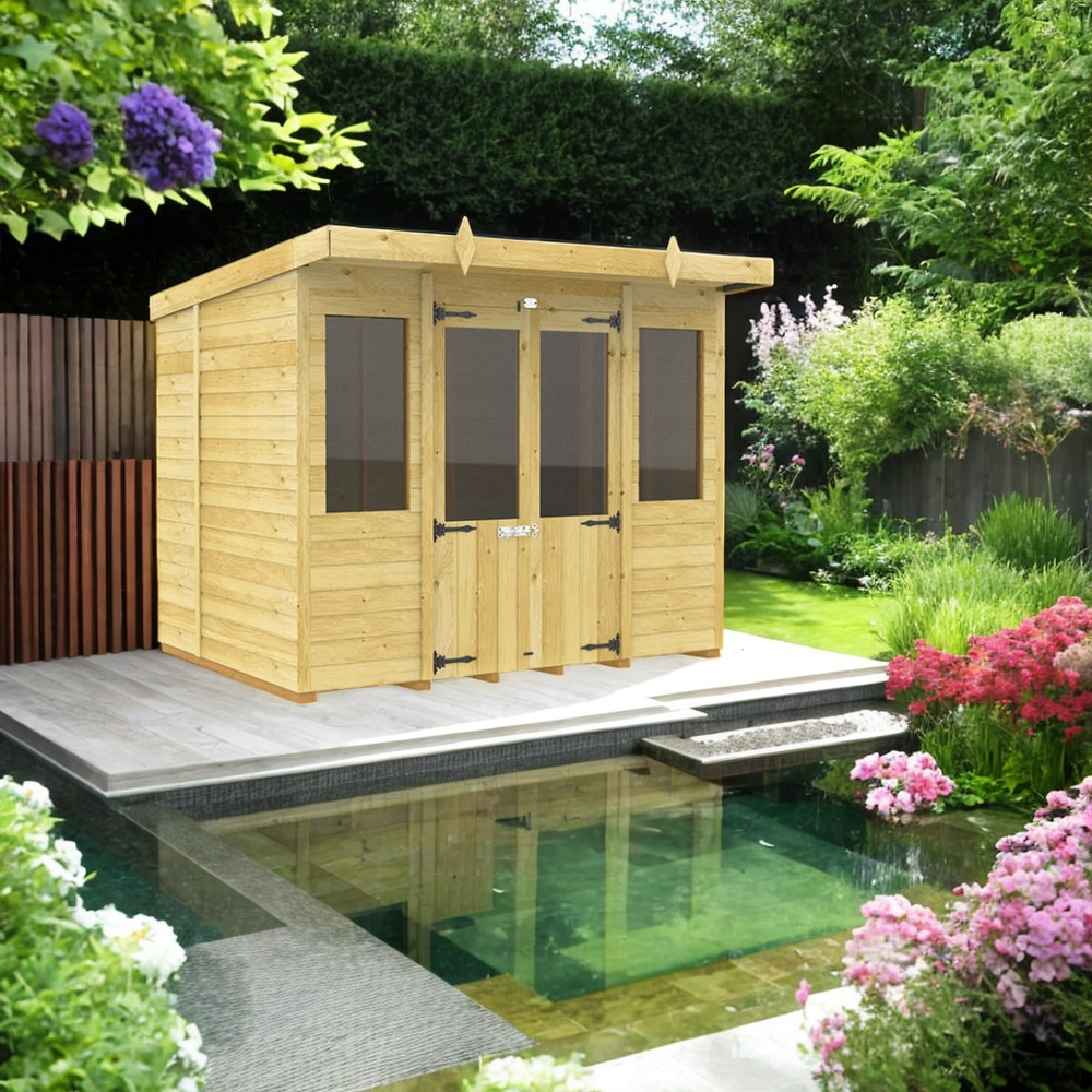 Holt 8' x 6' Alexander Pressure Treated Summer House | Sheds.co.uk