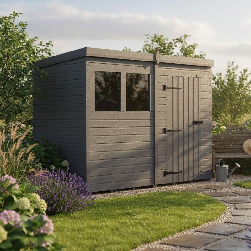 Holt 8' x 6' Modular Composite Pent Shed | Sheds.co.uk
