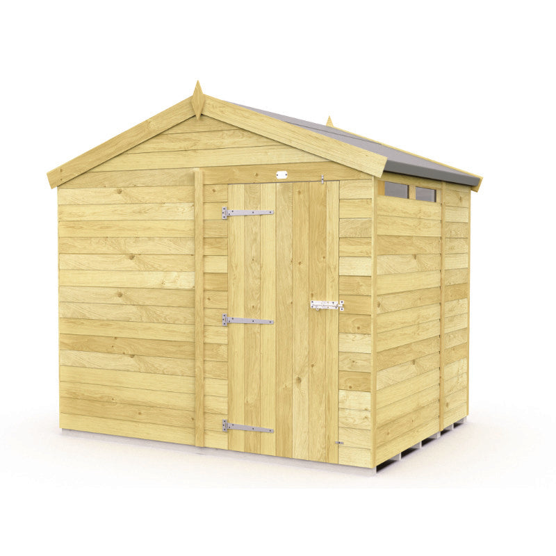 Holt 8' x 7' Pressure Treated Shiplap Modular Apex Security Shed | Sheds.co.uk