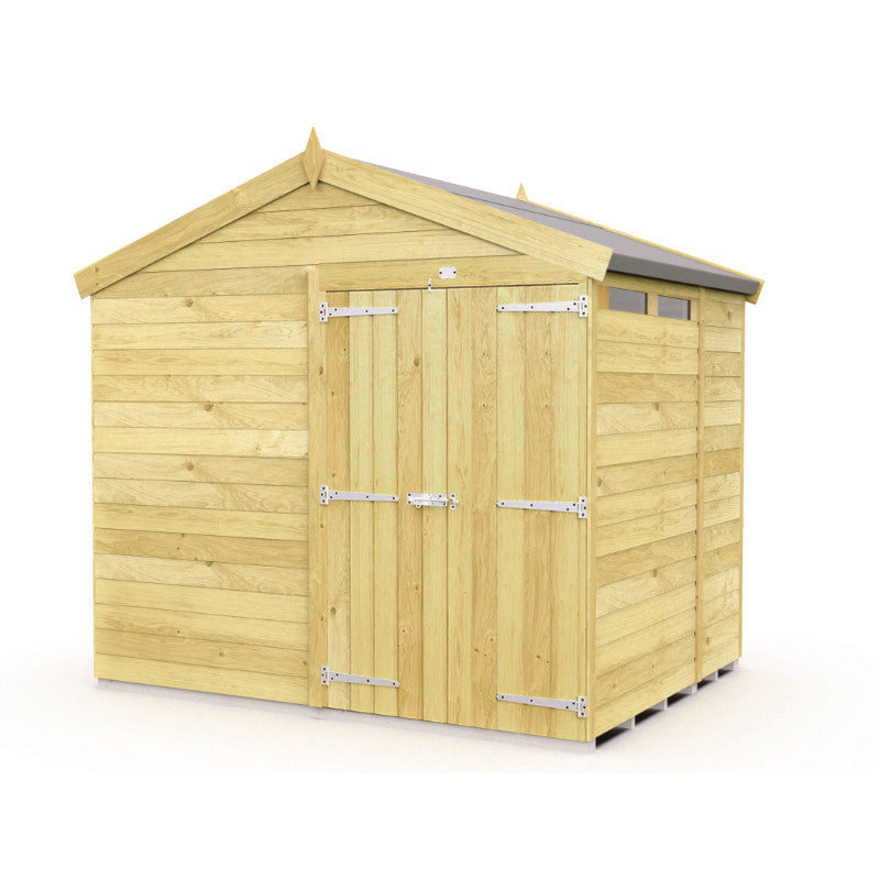 Holt 8' x 7' Pressure Treated Shiplap Modular Apex Security Shed | Sheds.co.uk