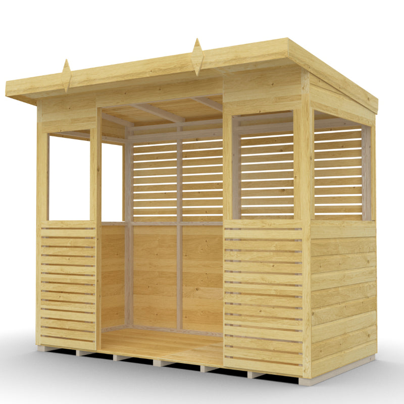 Holt 8' x 4' Pressure Treated Outdoor Kitchen Barbecue Shelter | Sheds.co.uk