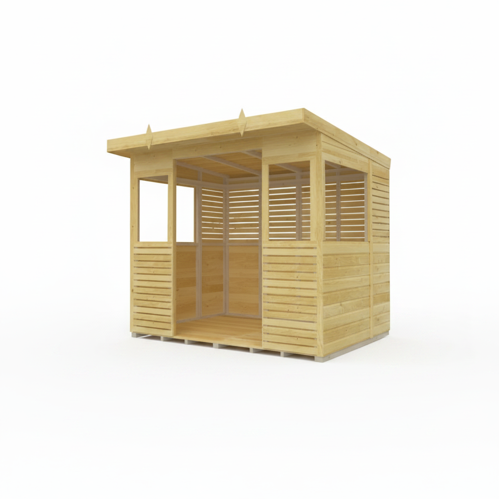 Holt 8' x 6' Pressure Treated Outdoor Kitchen Barbecue Shelter | Sheds.co.uk