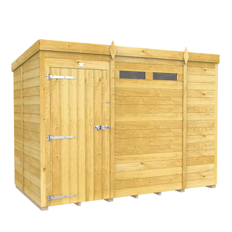 Holt 9' x 5' Pressure Treated Shiplap Modular Pent Security Shed | Sheds.co.uk