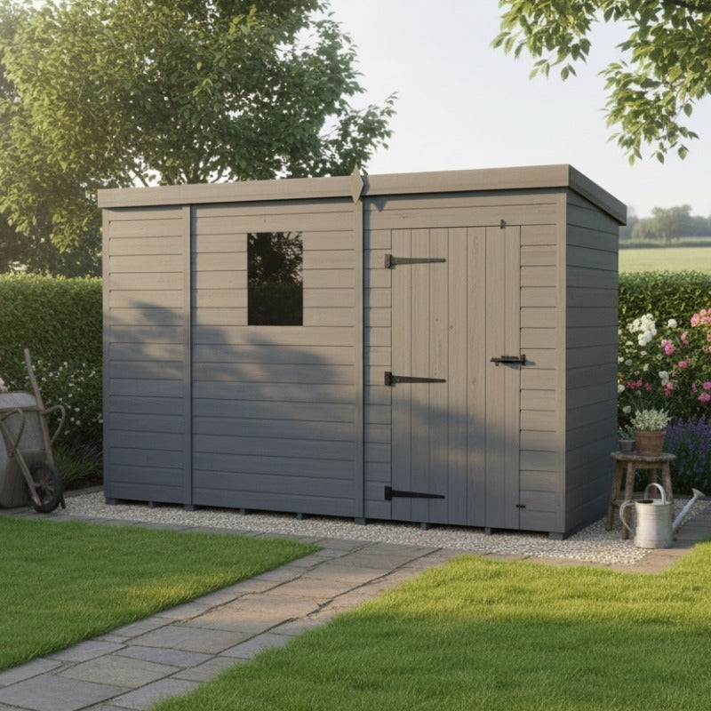 Holt 9' x 7' Modular Composite Pent Shed | Sheds.co.uk