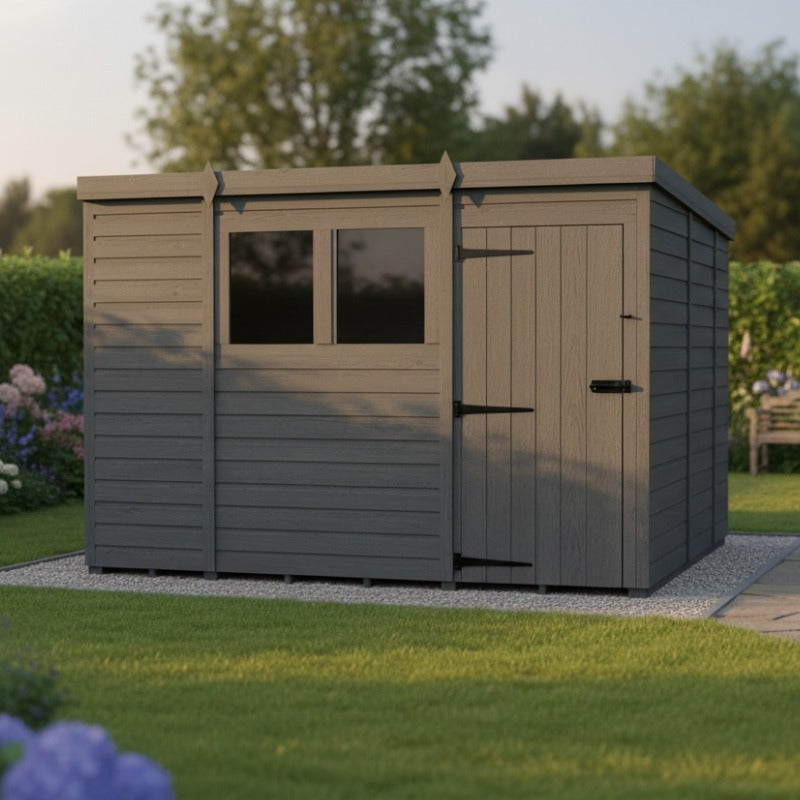 Holt 9' x 9' Modular Composite Pent Shed | Sheds.co.uk