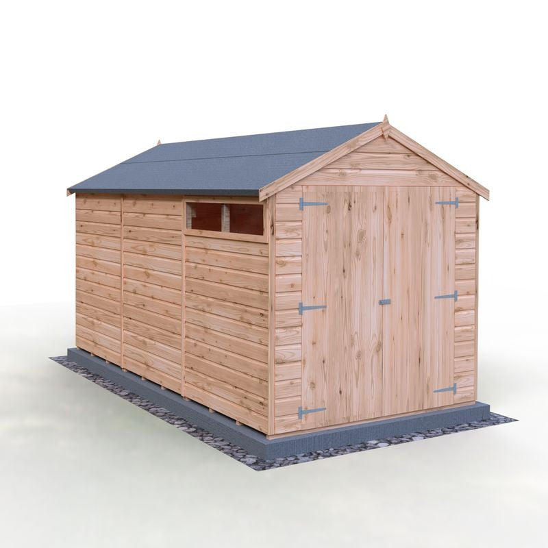 Loxley 6' x 12' Double Door Shiplap Apex Security Shed | Sheds.co.uk