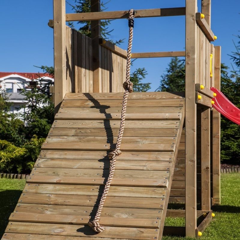 Loxley 10' x 15' Climbing Frame Fortress With Swing & Slide | Sheds.co.uk